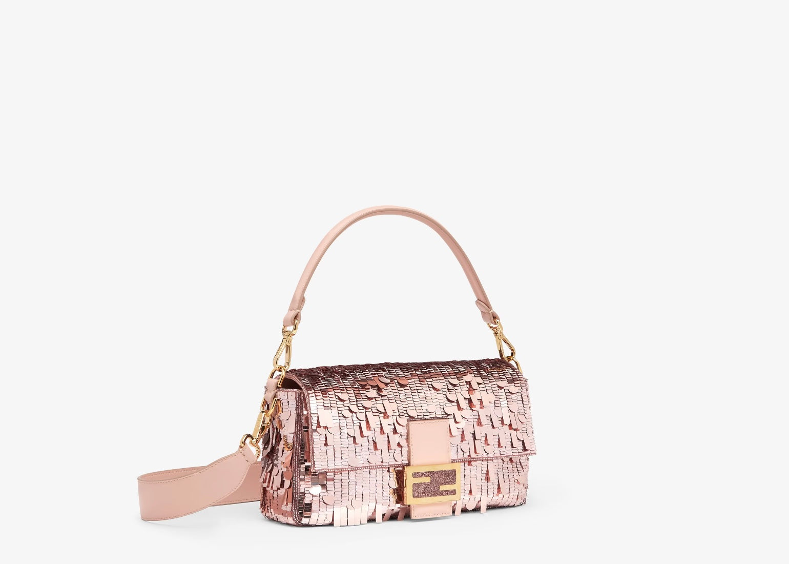FENDI BOLSO DE HOMBRO BAGUETTE DE LENTEJUELAS