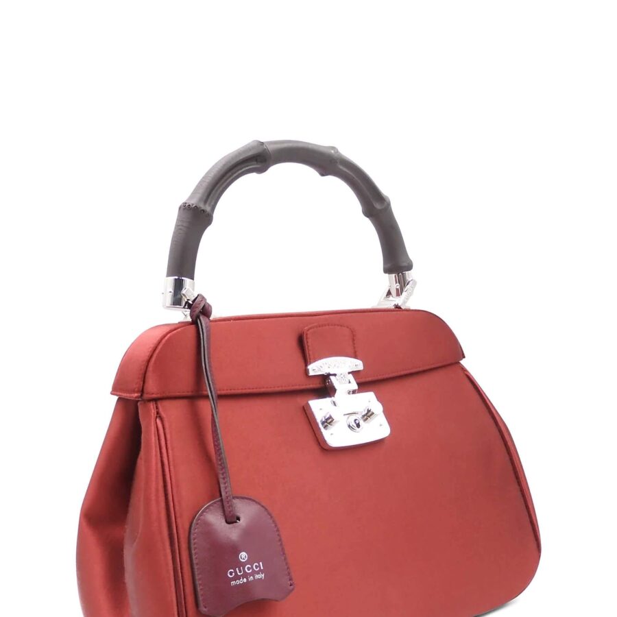 Satin Lady Lock Top Handle Bag | Studio Nafay