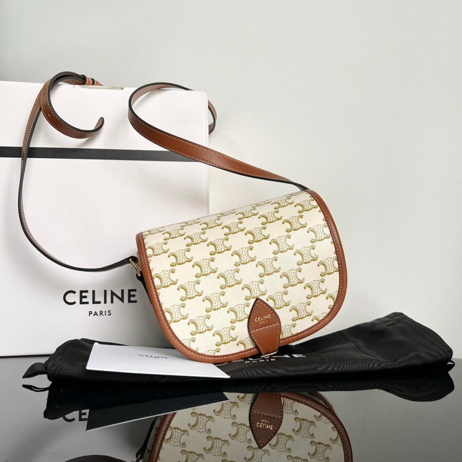 MONOGRAMA SADDLE BAG 18 FABRIC WHITE | Studio Nafay