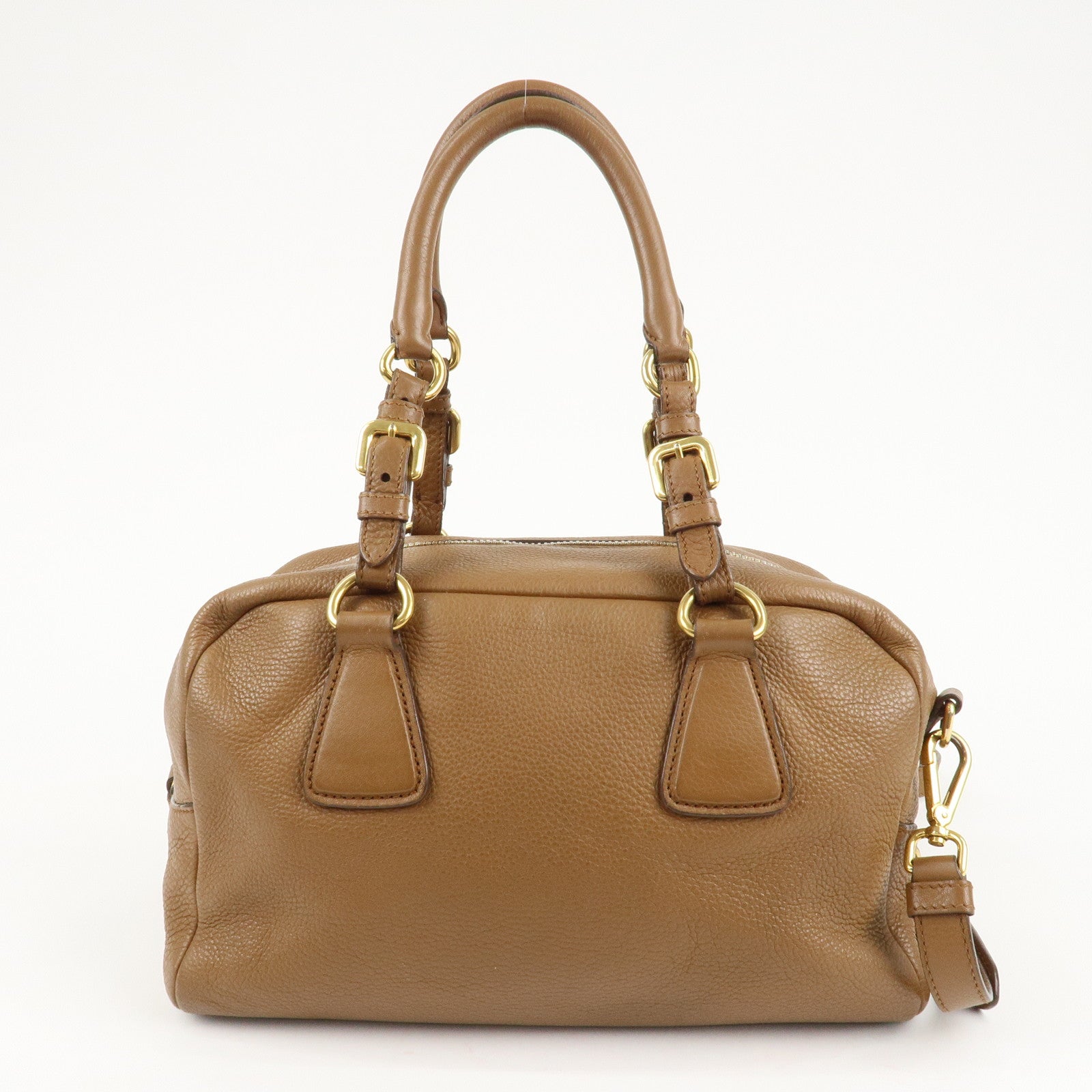 Prada Cuero Bolso 2way Bolso de mano Bolso de hombro Marrón