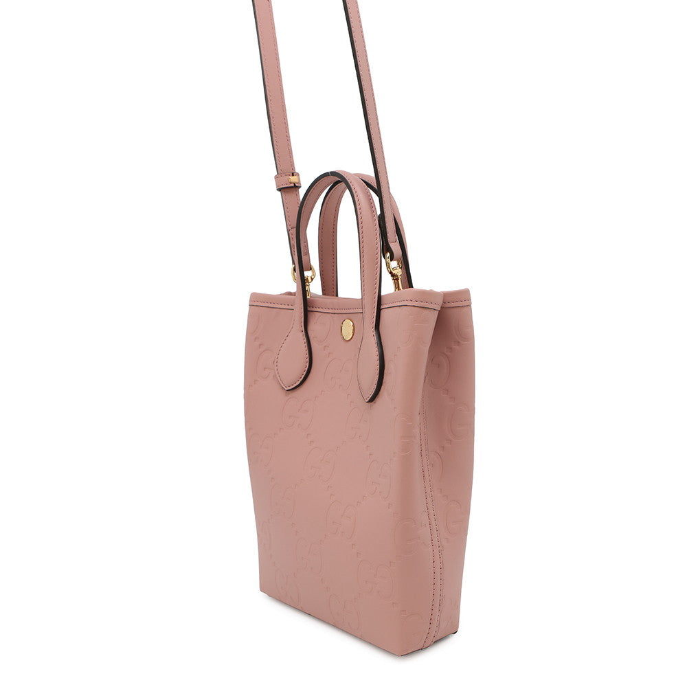 Bolso super mini 2WAY GG Gucci Pink790133 de cuero