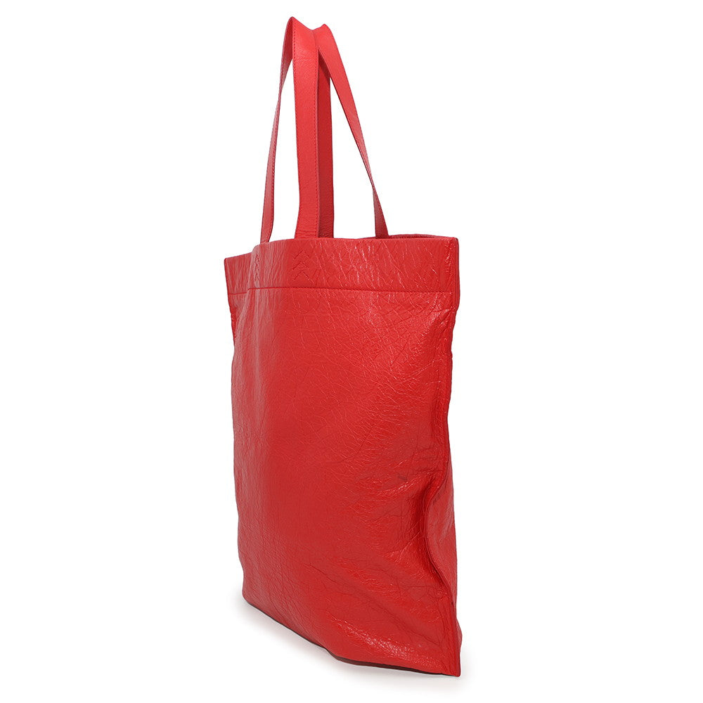 Balenciaga Supermarket Shopper Rojo508454 Cuero