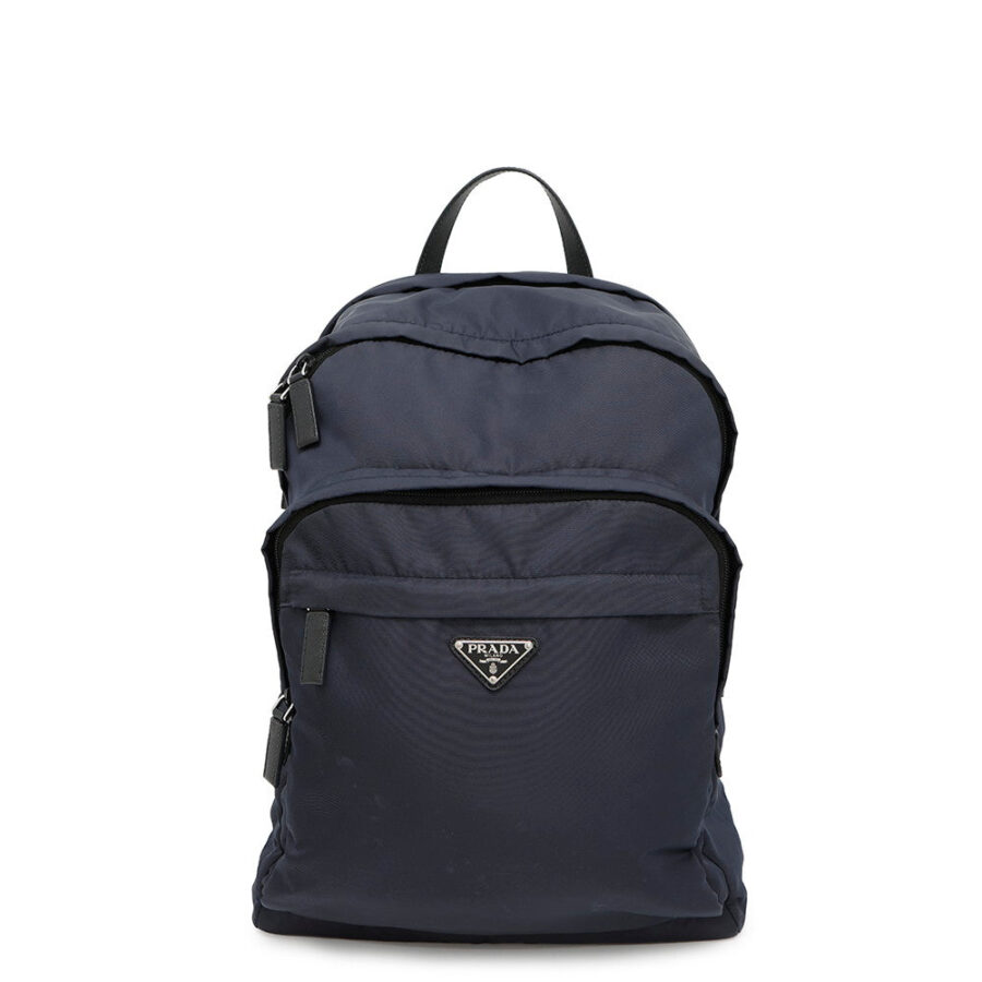 Prada Backpack navy bag – front view