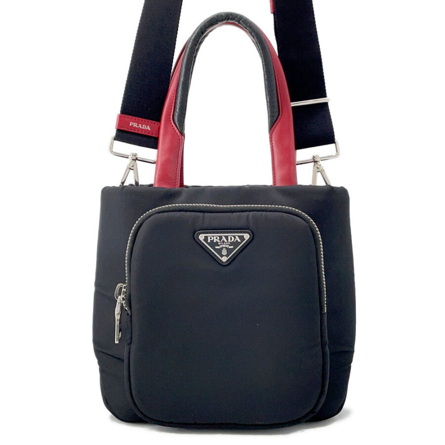 Prada Tote black bag – front view