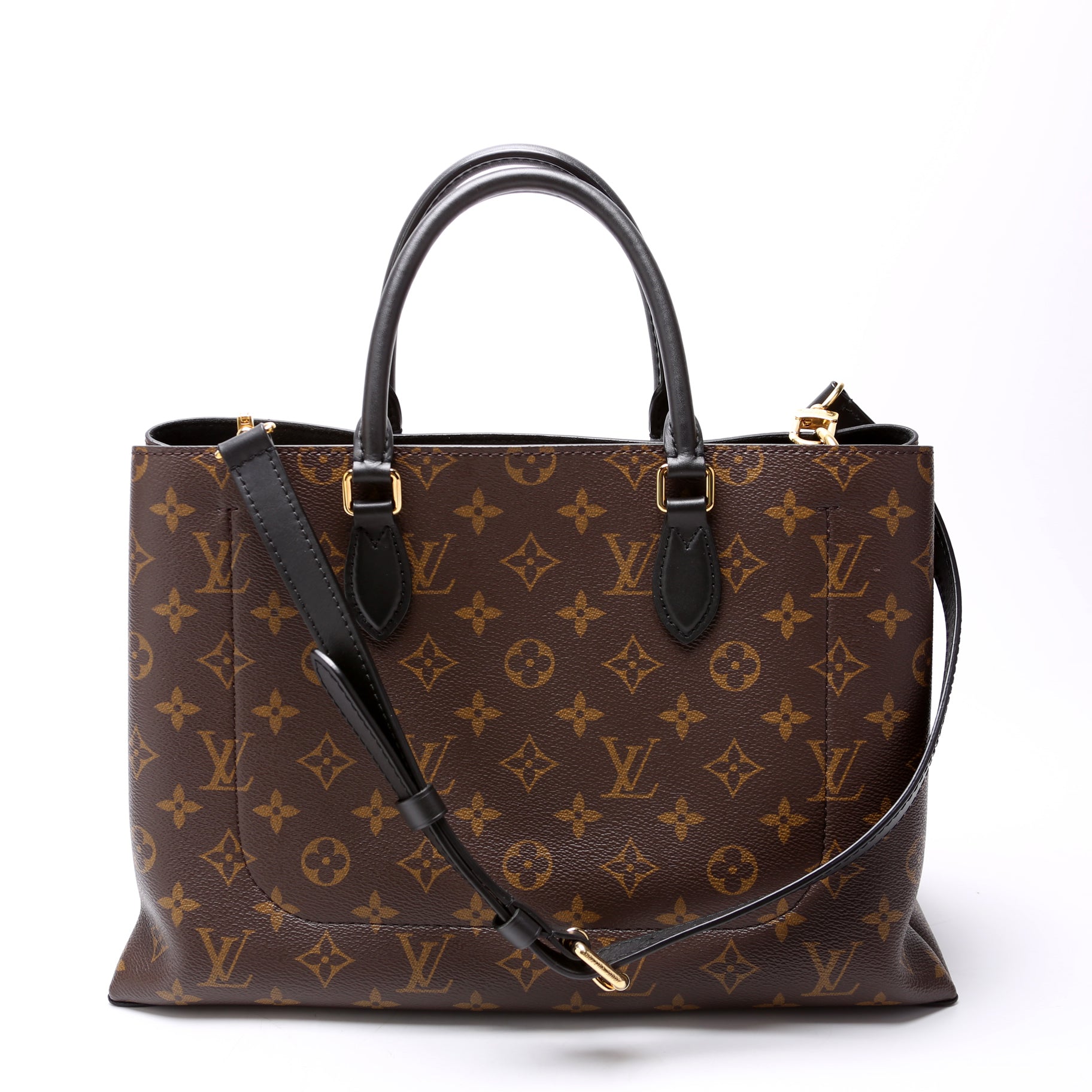 Flower Bolso tote MONOGRAMA Negro