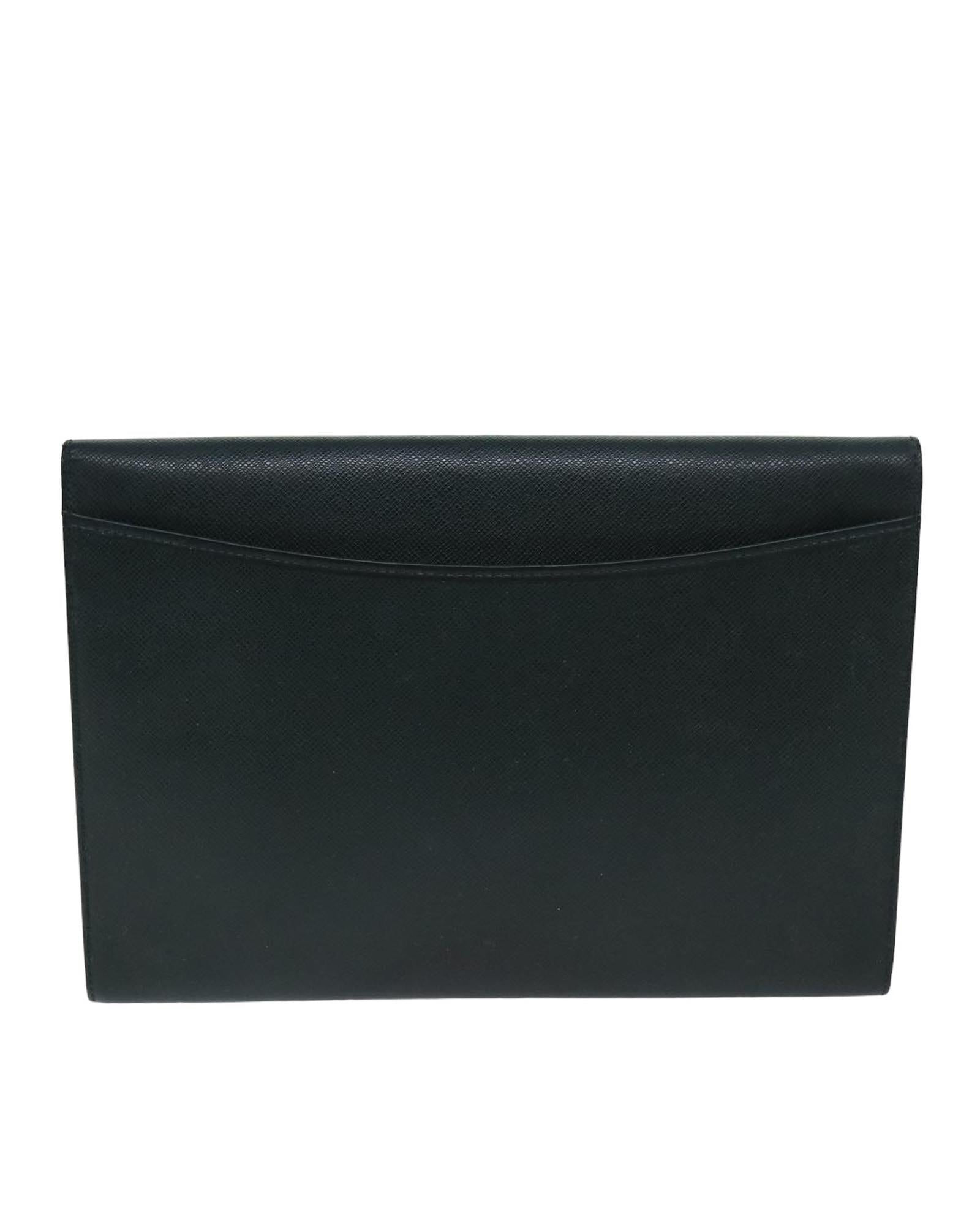 Bolso clutch Louis Vuitton Pochette Voyage en Cuero Epi Negro