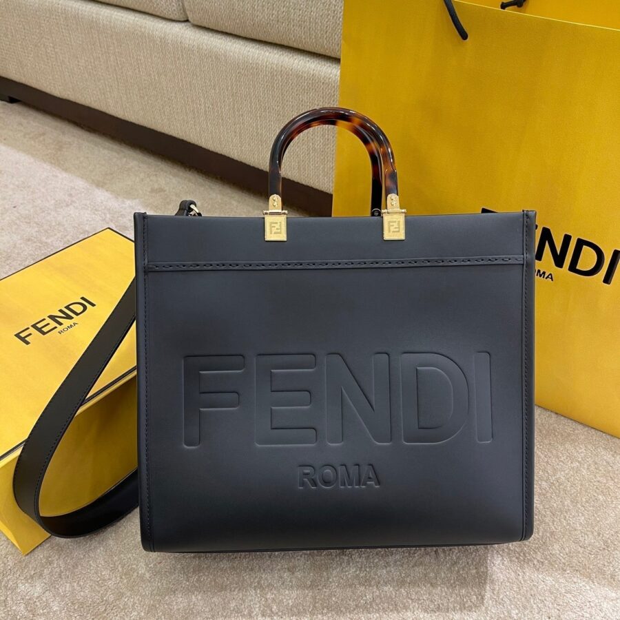 Designer Tote black bag – front view