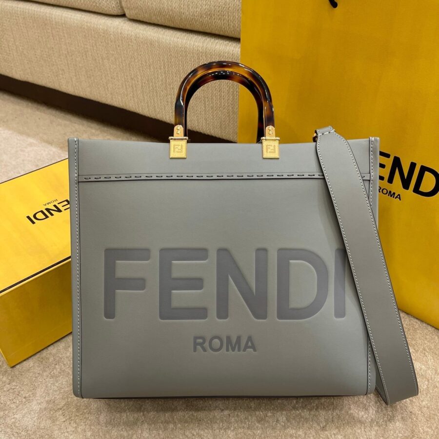 Designer Tote grey bag – front view