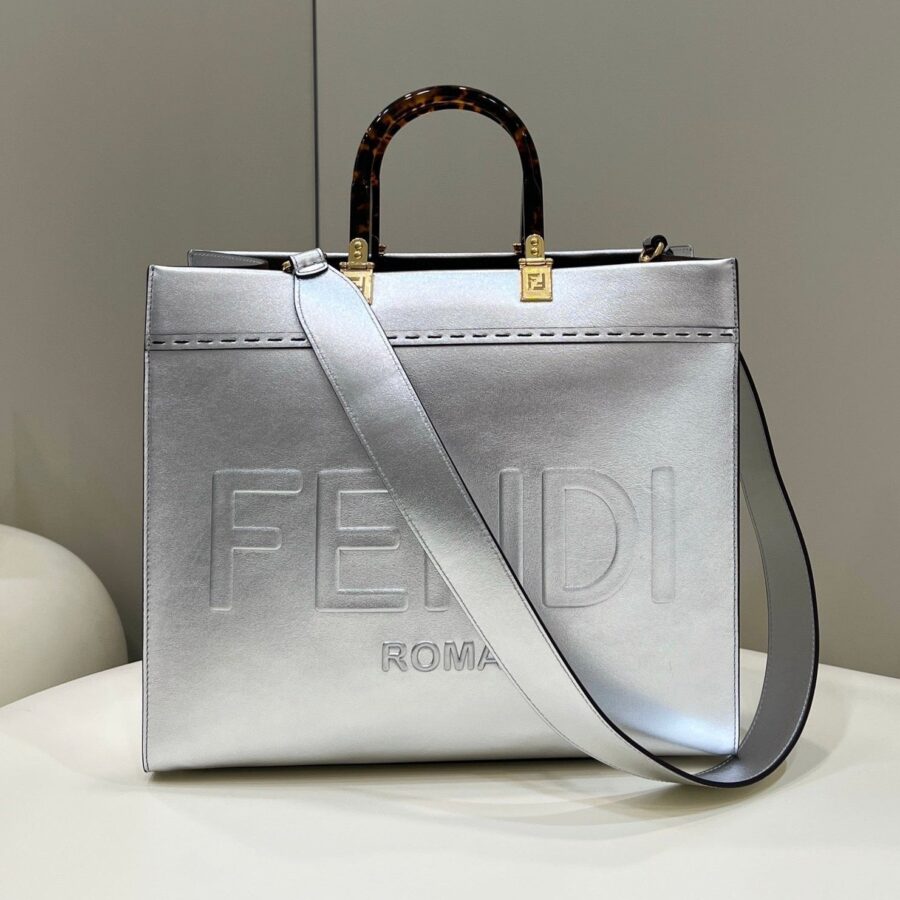 Louis Vuitton Tote silver bag – front view