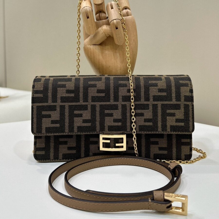 Fendi Baguette black bag – front view