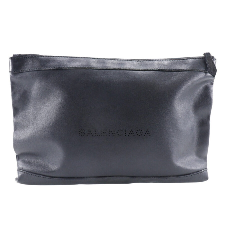 Balenciaga Clutch navy bag – front view