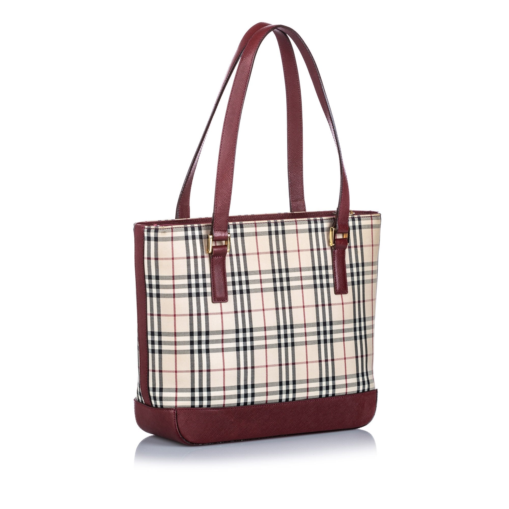 Burberry Marrón Beige Canvas Fabric Ho Check Bolso tote UNITED KINGDOM