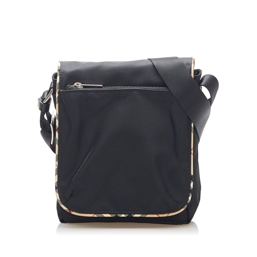 Burberry Nova Check Canvas Crossbody Bag | Studio Nafay