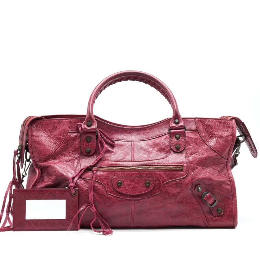Balenciaga City red bag – front view