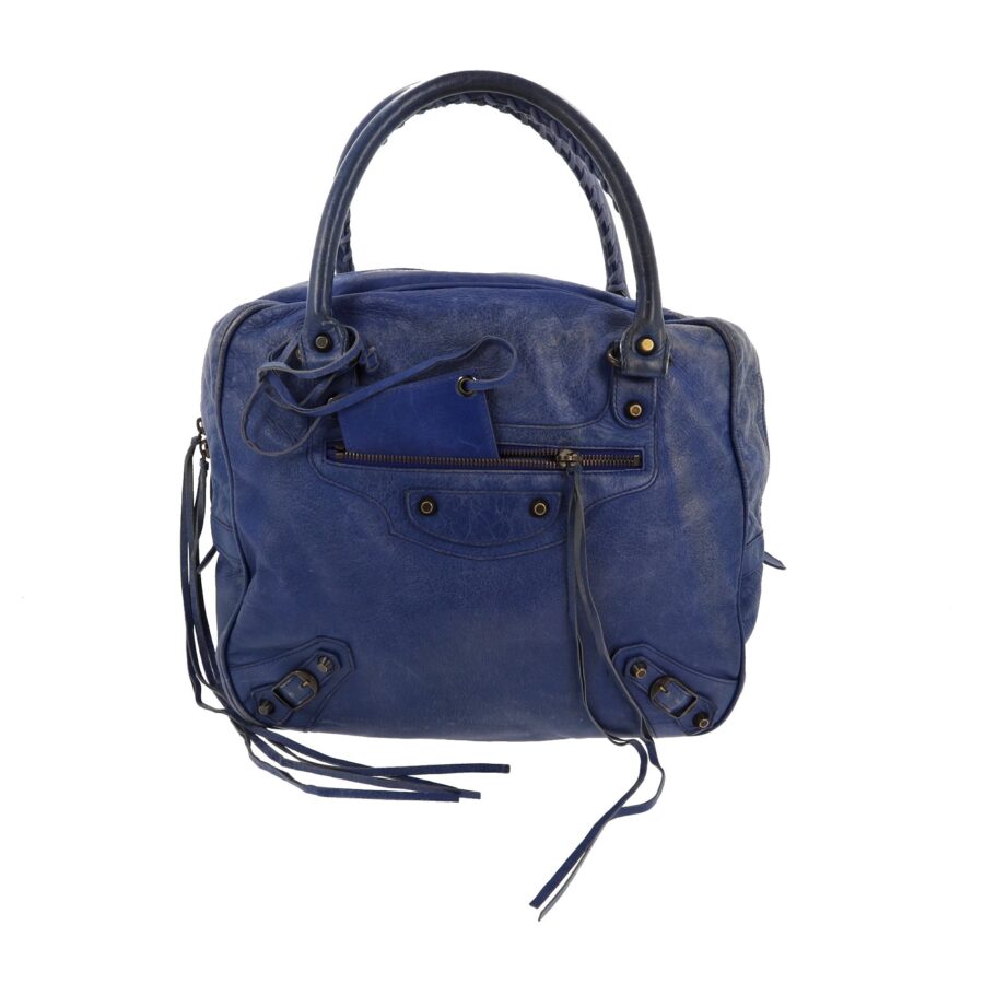 Balenciaga handbag blue – front view