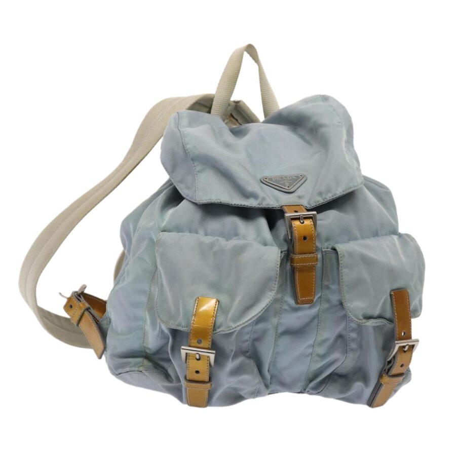 Louis Vuitton Backpack silver bag – front view