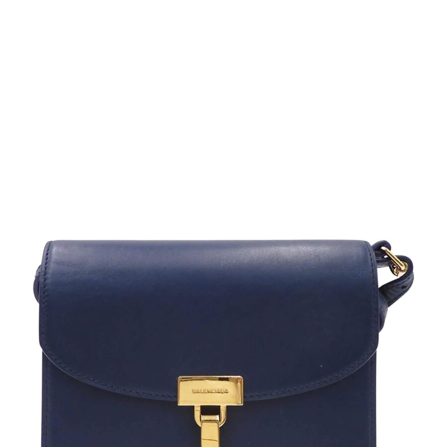 Designer Crossbody navy bag – front view