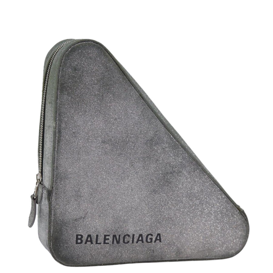 Balenciaga Clutch grey bag – front view