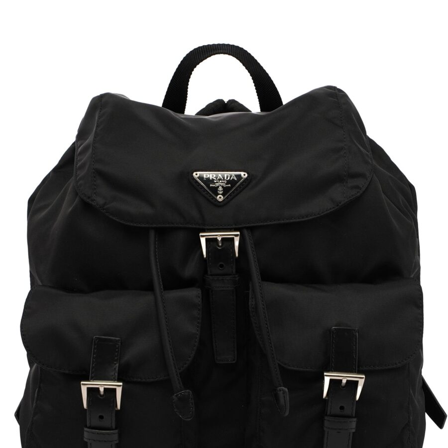 Black Tessuto Nylon Backpack | Studio Nafay