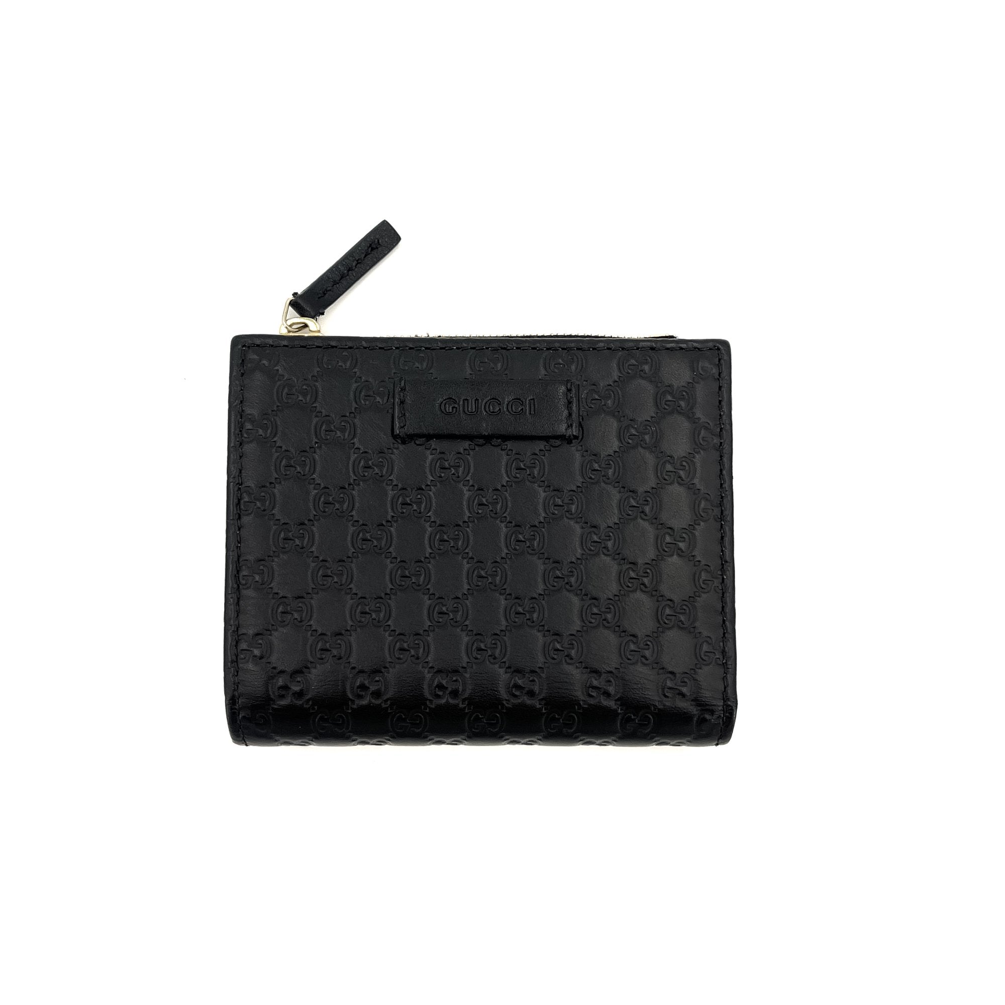 Envelope Guccissima Cuero Negro Cartera